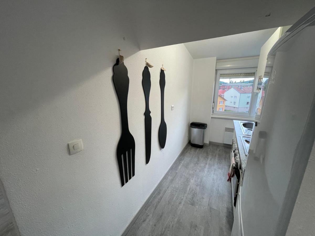 Belfort: Appartement spacieux avec parking gratuit Extérieur photo